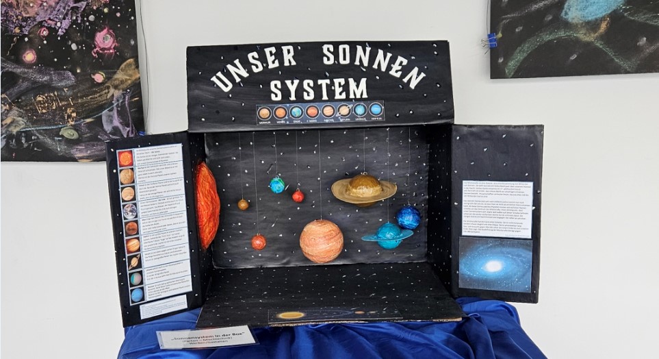 Diorama unseres Sonnensystems