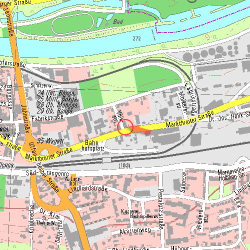 Lageplan Außenstelle Ochsenfurt