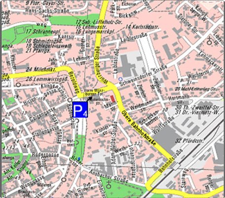 Lageplan Außenstelle Rothenburg ob der Tauber