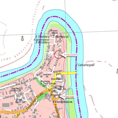 Lageplan Dienststelle Laufen 