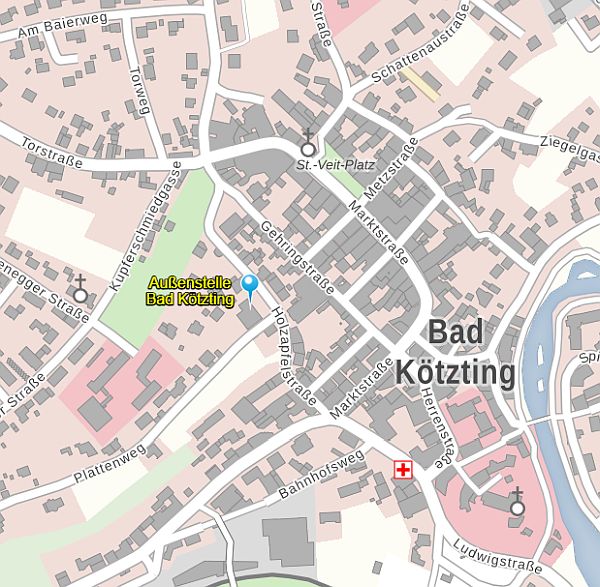 Lageplan Außenstelle Bad Kötzing