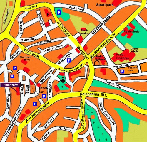 Lageplan Finanzamt Dingolfing