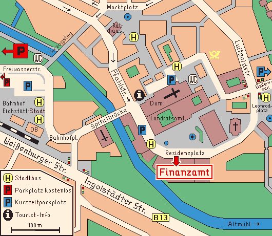 Lageplan Finanzamt Eichstätt