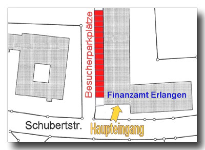 Zeichnung Besucherparkplätze