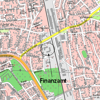 Lageplan Finanzamt Forchheim