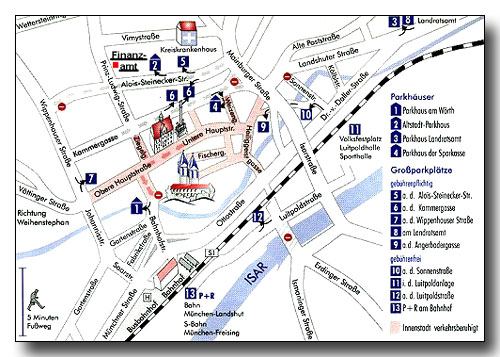 Lageplan Finanzamt Freising