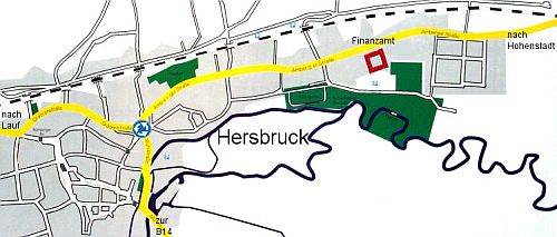 Lageplan Finanzamt Hersbruck