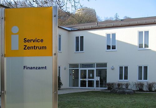 Foto vom Eingang des Servicezentrums