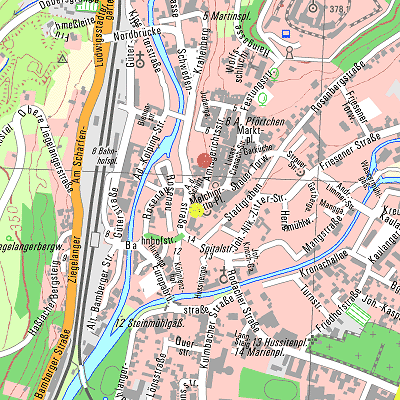 Finanzamt Kronach: Kontakt - Stadtplan