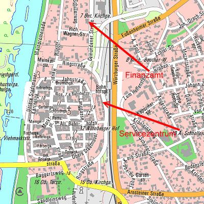 Lageplan Außenstelle Karlstadt