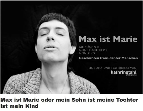 Max ist Marie - Kathrin Stahl - Ausstellungsplakat