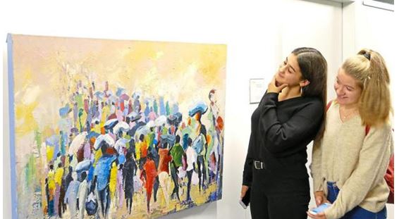 Kunstausstellung im Finanzamt
