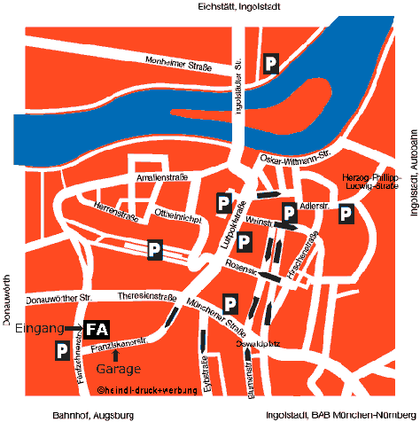 Lageplan Dienststelle Neuburg