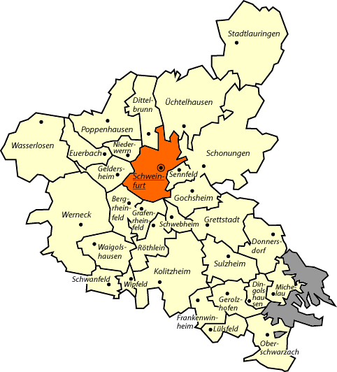Karte des Amtsbezirks