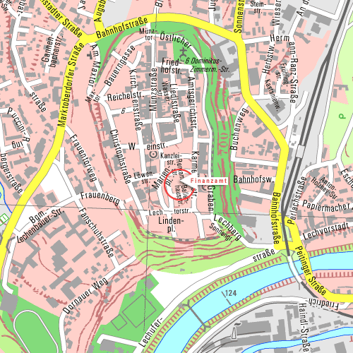 Lageplan Außenstelle Schongau